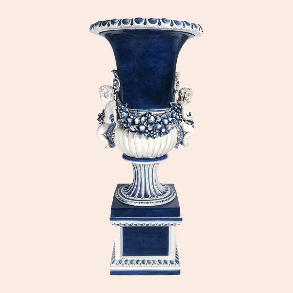 NAPOLEONIC EMPIRE-STYLE VASE cm.182h.